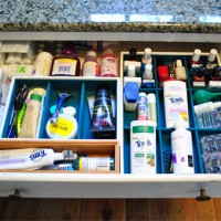 Bathroom Drawer Organization