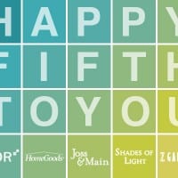 Fab Freebie: Happy Fifth To You