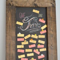 Making A Thanksgiving Gratitude Chalkboard