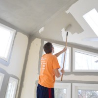 How To Paint Extra High Vaulted Ceilings