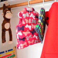 A Small Kids Closet That Doubles As A Play Space