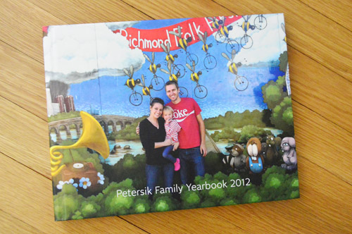 Petersik Family Yearbook 2012 Cover MyPublisher Book