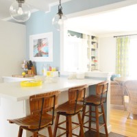 Painting Our Kitchen A Soft Blue Color: Colorado Gray