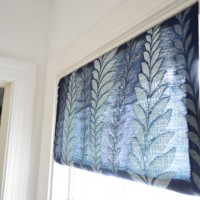 Making A Fabric Shade and Frosting A Window