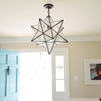 Hanging A Moravian Star Light In The Foyer