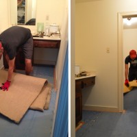 Ripping Up Old Wall To Wall Carpet