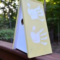 A Sweet Hand-Print Birdhouse For Granny