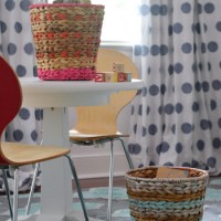 Weekly Crafty: Some Colorful Basket Painting