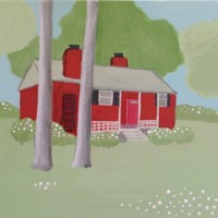 Weekly Crafty: Painting A Homemade House Portrait
