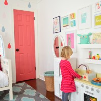 Adding A Play Kitchen And Bookshelf To A Kids Room