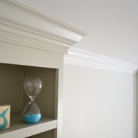 Adding Crown Molding Around Built-In Bookcases