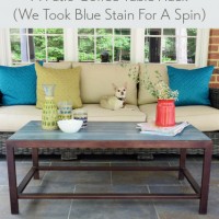 A Patio Coffee Table Hack (And Our New Sofa)