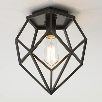 Geometric Diamond Ceiling Light