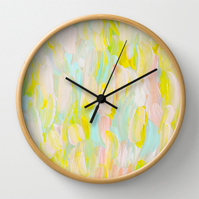 Brush Strokes Clock