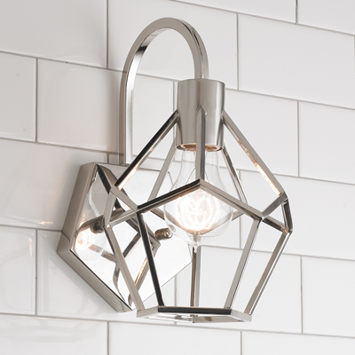 Geometric Diamond Sconce for Shades of Light