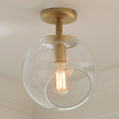 Wonky Glass Ceiling Light for Shades of Light