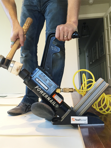 install hardwood flooring floor nailer