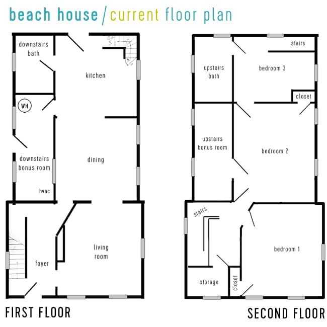 Beach House Video Tour Floor Planning Young House Love