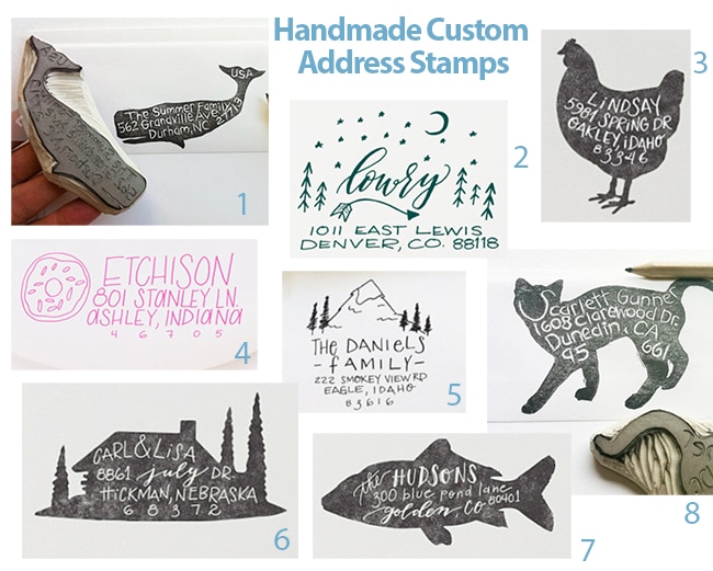 handmadecustomaddressstampsetsy