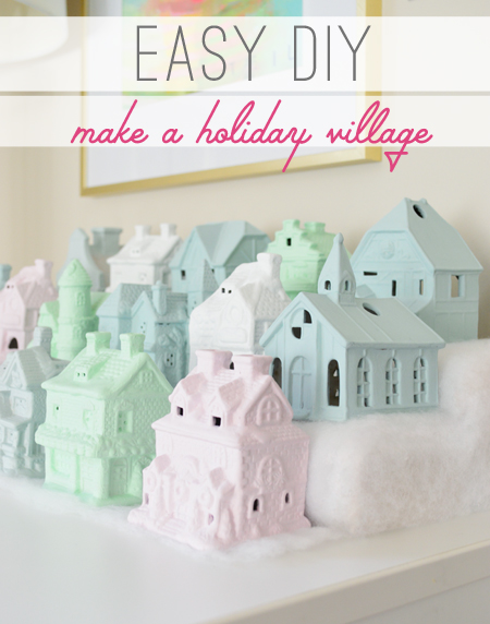 Christmas village easy diy how to make