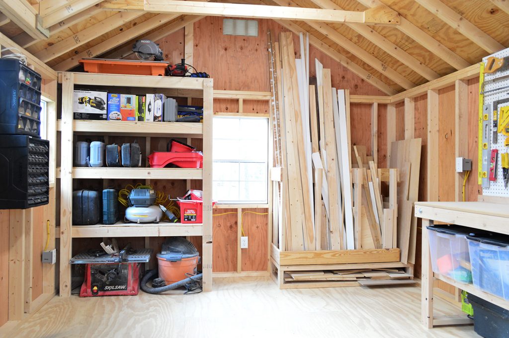 Shed Storage After Organized Side