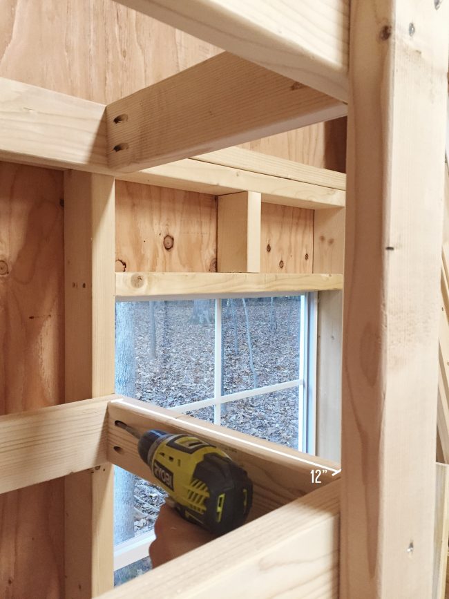 shed storage ideas adding side supports to DIY garage shelves