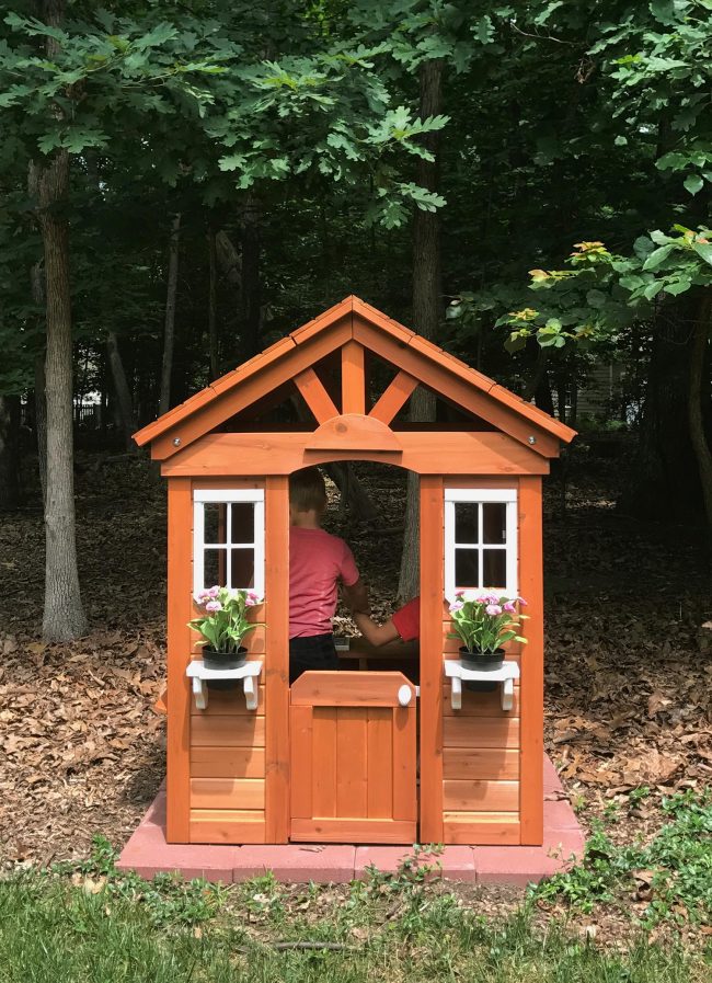 cedar outdoor playhouse