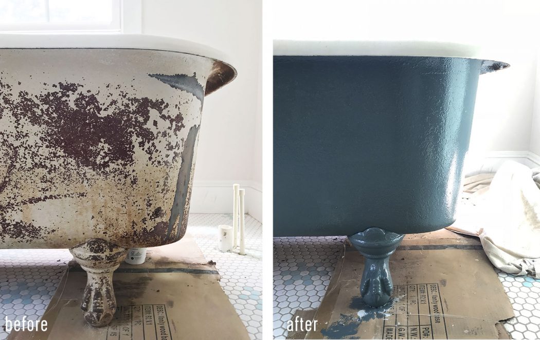 How To Refinish An Old Clawfoot Bath Tub, How To Resurface Old Bathtub