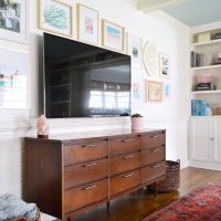 How To Hang Frames Around A TV