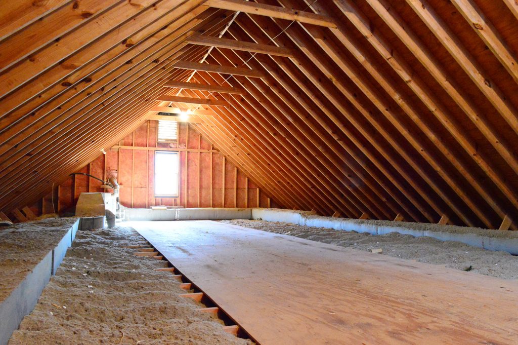 Large Unfinished Attic In Richmond Home