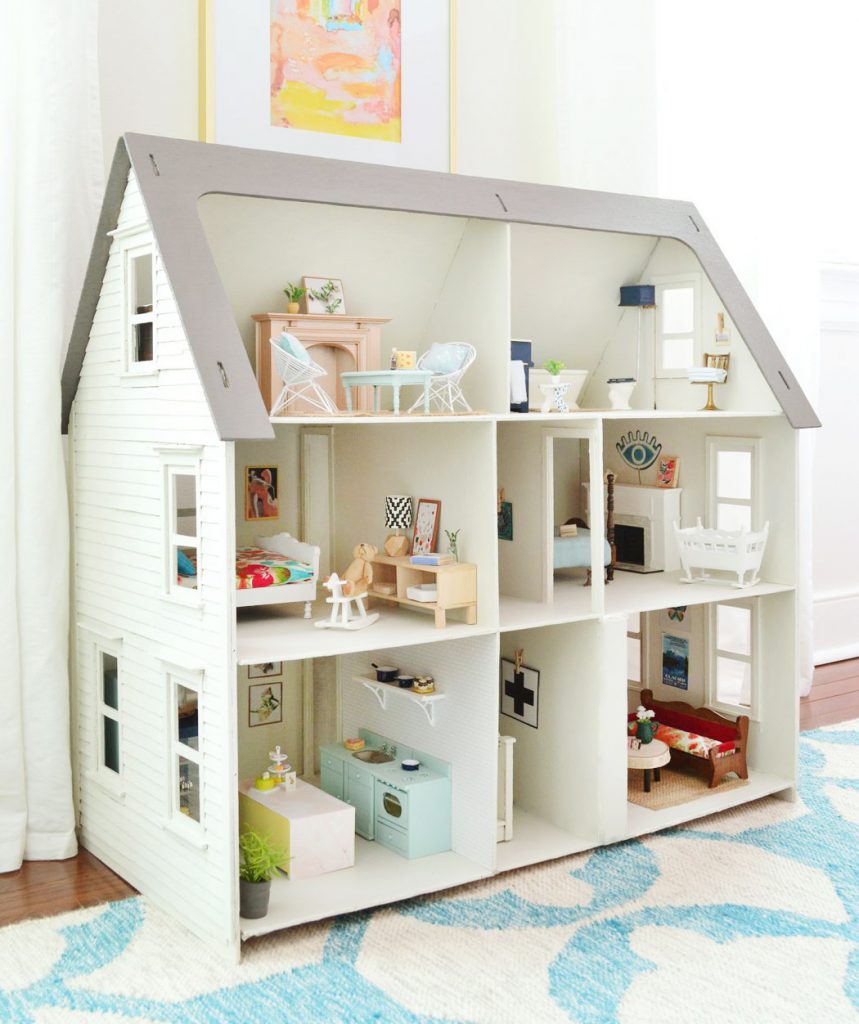 white dollhouse