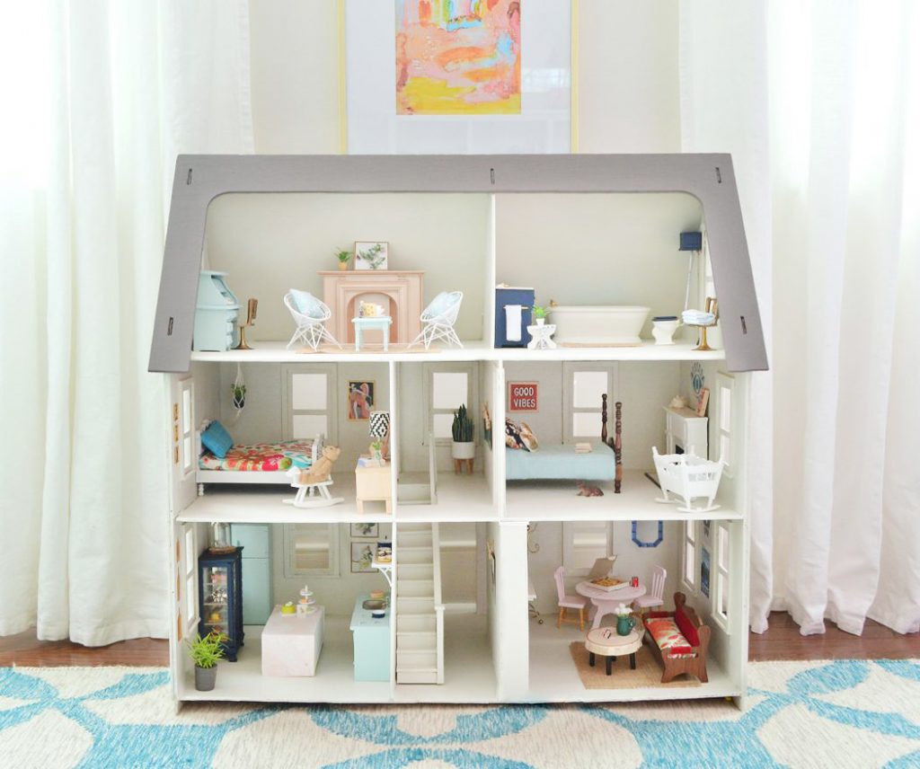 making dolls house furniture from junk