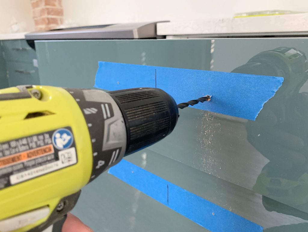 Drilling Larger Hole Through Drawer Front For Cabinet Hardware