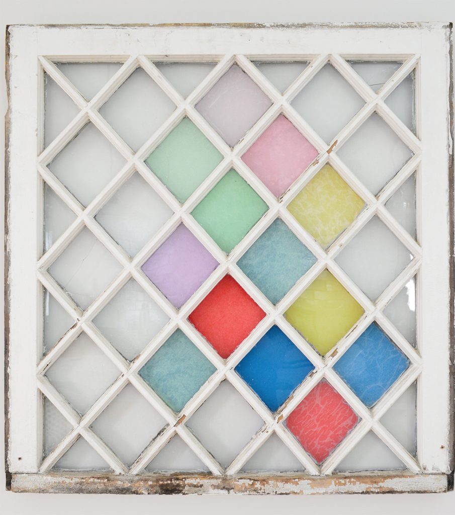 Testing Colors On DIY Stained Glass Window