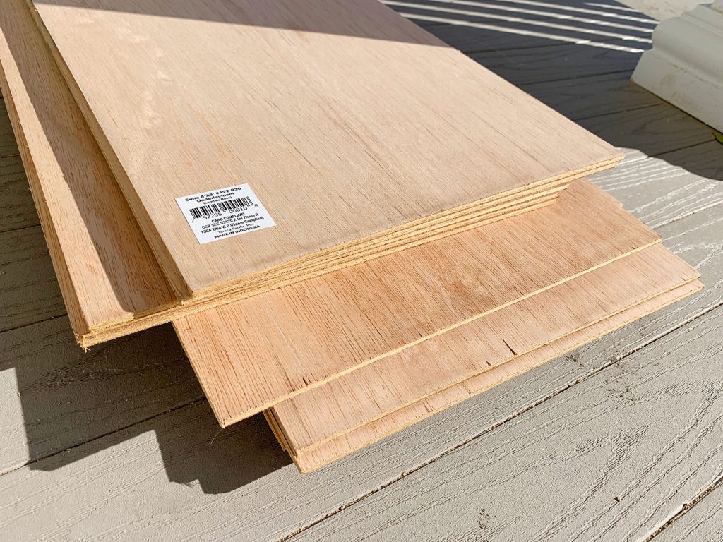 5mm underlayment boards to be used in shiplap paneled backsplash