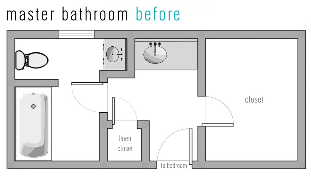 Our Bathroom Reno The Floor Plan Tile Picks Young House Love