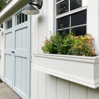 Painting Our Shed & Adding Window Boxes