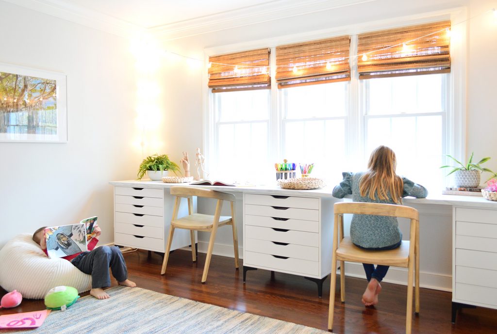 desk in kids room