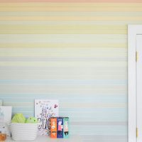 DIYing A Colorful Wood Wall Treatment