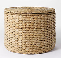 Woven Storage Ottoman