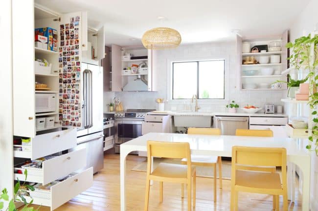 How We Organized Our Small Kitchen (Hooray For Hidden Storage)