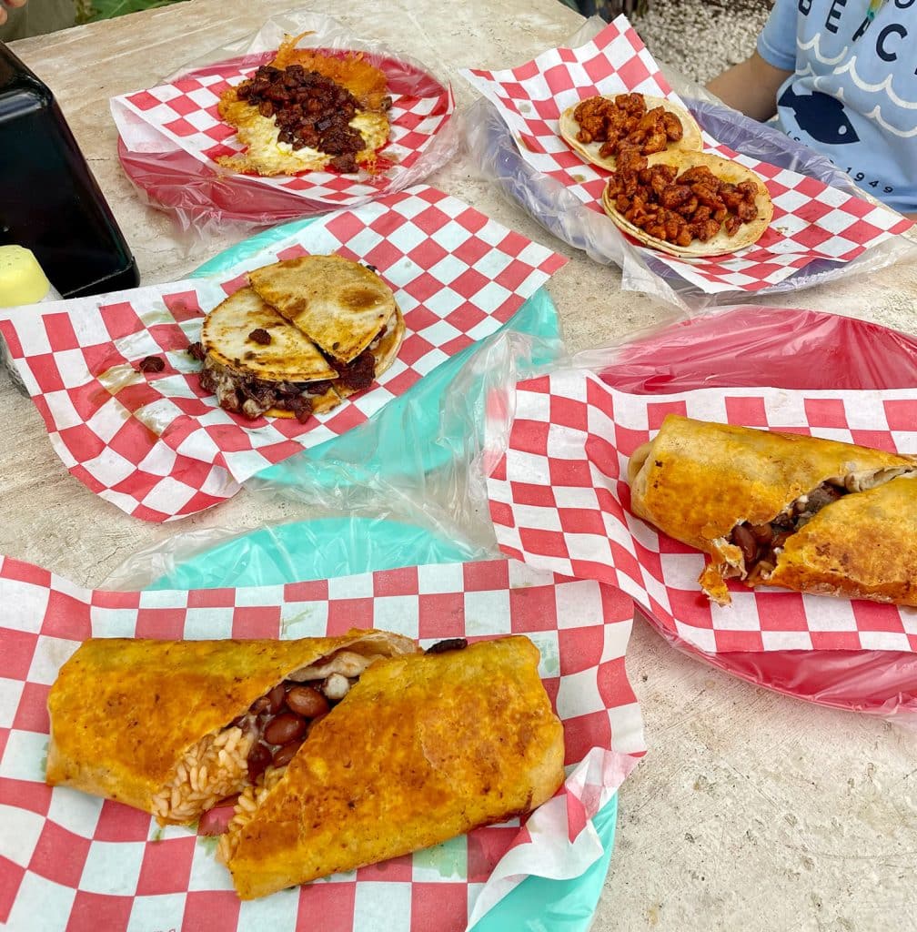 Taco Bish Food Truck Food In Tulum Mexico