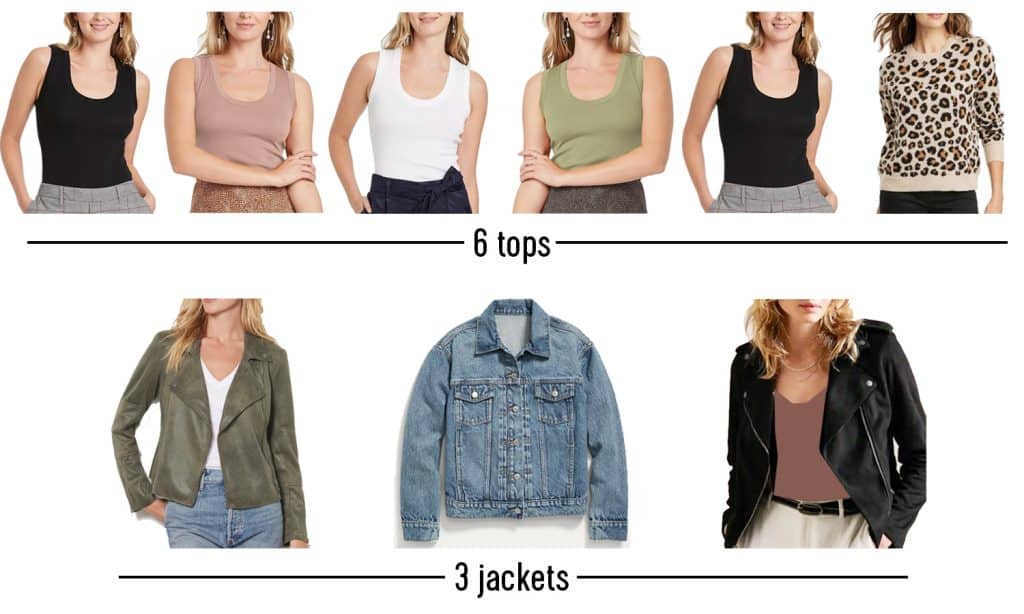 Fashion Mood Board of Tops And Jackets