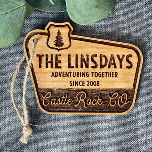 Custom National Park Inspired Christmas Ornament