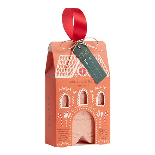 Gingerbread Man Bath Fizz in Gingerbread House Box