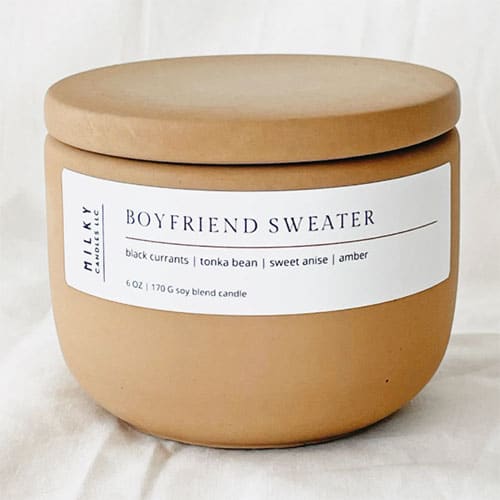Boyfriend Sweater Scented Chunky Candle