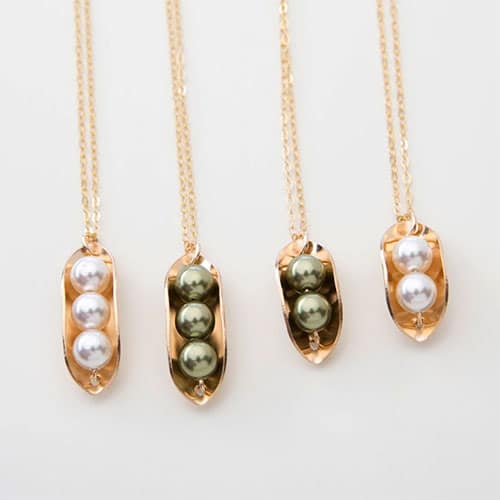 Pea Pod Customizable Necklace