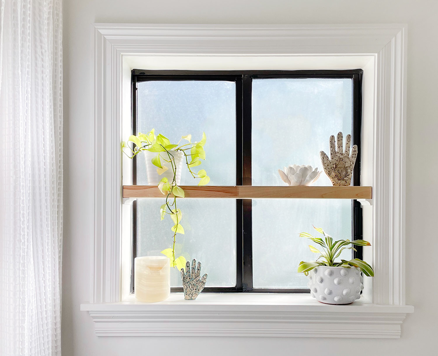 Bathroom Floating Shelf Featured Image Including A Floating Shelf To A Window