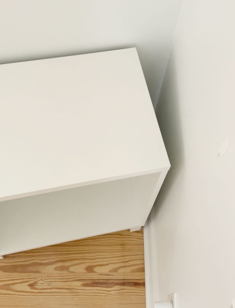 Ikea Besta Cabinet Meeting Angled Wall