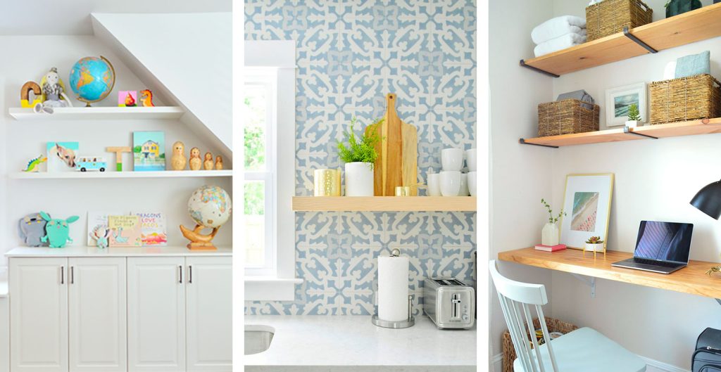 DIY Floating Shelf Ideas Including Ikea Floating Cabinets To Our Bed room Trio Of Floating Shelf Project Inspiration Photos